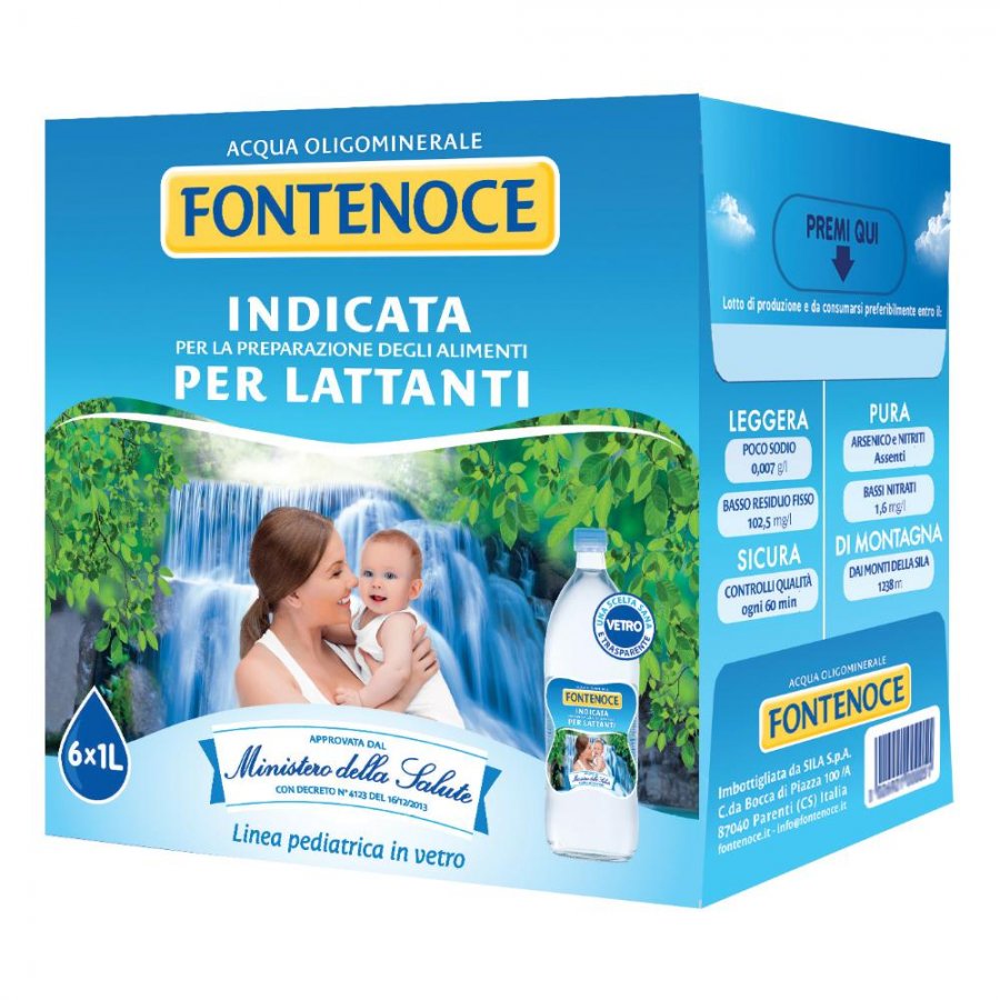 ACQUA FONTENOCE 1L NAT VAP 6PZ