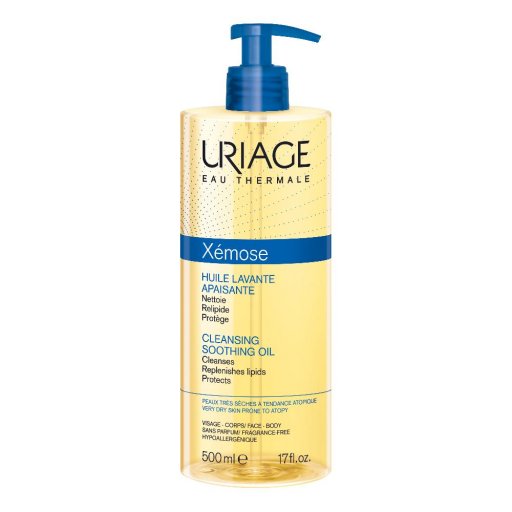 Uriage Xemose - Olio Lavante Lenitivo 500ml, Detergente Idratante per Pelle Secca e Sensibile