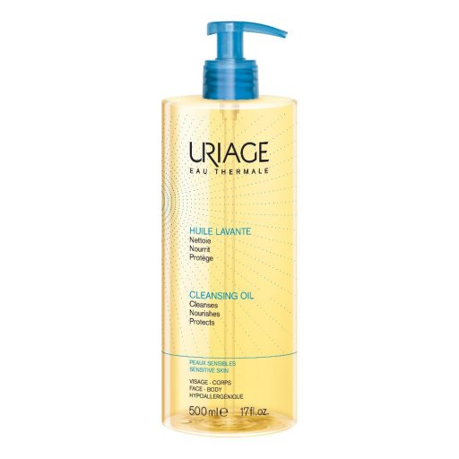 Uriage Olio Lavante 500ml - Olio Detergente Idratante per la Cura della Pelle