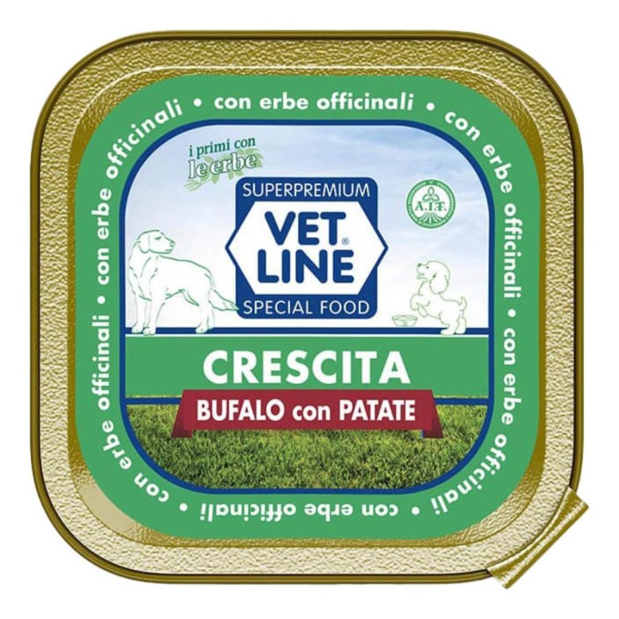OLISTIKA VET LINE CANE CRESCITA BUFALO PATATE 150GR (vaschetta)