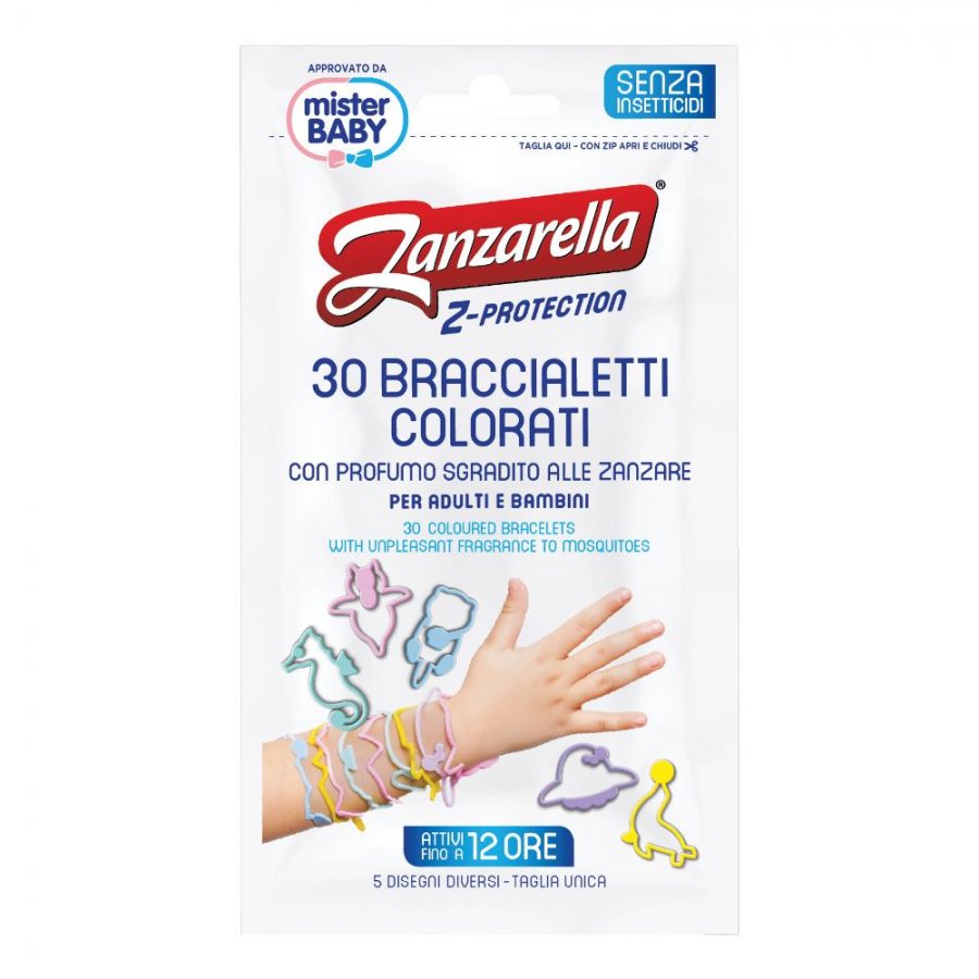 Zanzarella - Braccialetto Antipuntura 30 Pezzi