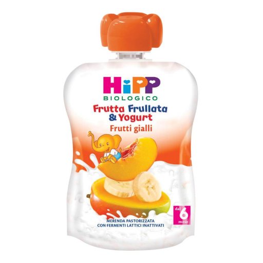 HiPP, Frutta Frullata e Yogurt Frutti Gialli, 90 g