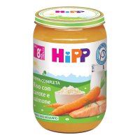 HiPP, Pappa Completa Riso con Carote e Salmone, 220 g HiPP, Pappa Completa Riso con Carote e Salmone, 220 g