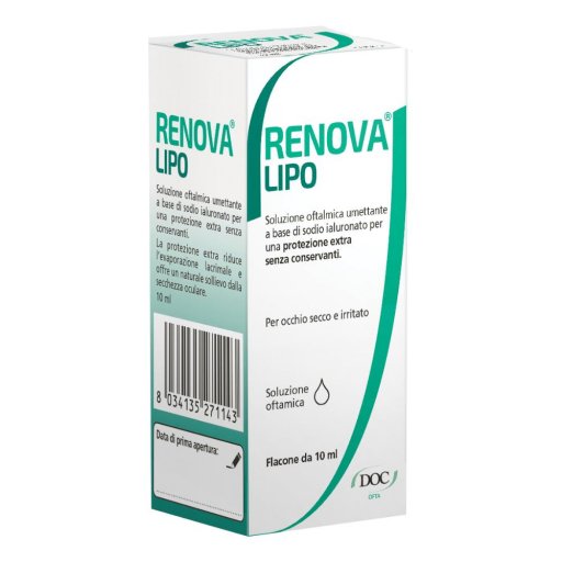 Renova Lipo Acido Ialuronico 0,4% 10ml - Soluzione Oftalmica Umettante Sterile
