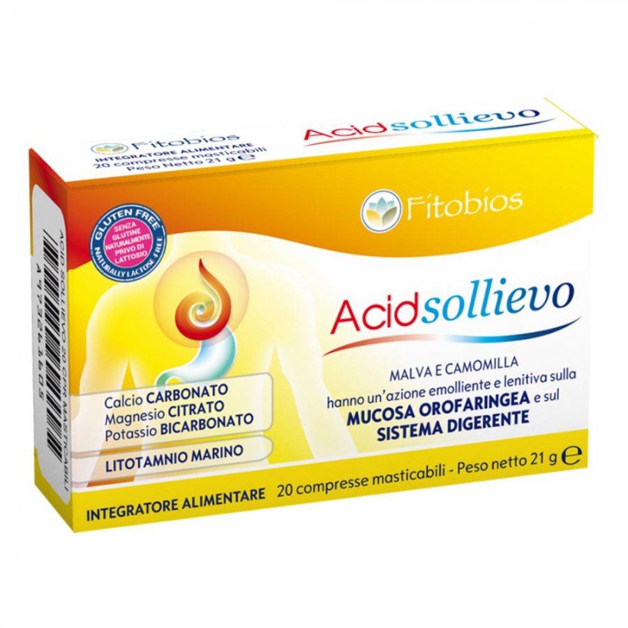 Acid Sollievo 20 Compresse - Integratore per il Benessere Digestivo