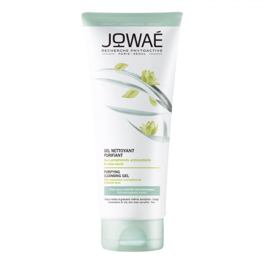 Jowaé - Gel Detergente Purificante Anti-Imperfezioni Viso 200ml - Detergente Viso per Pelle Mista e Grassa
