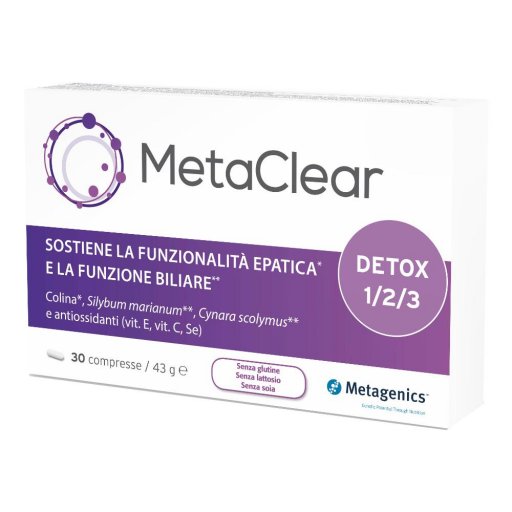 Metaclear - Sostiene la funzionalità epatica e la funzione biliare 30 Compresse