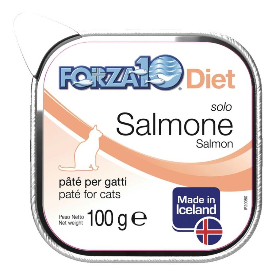 FORZA10 GATTO DIET PATE' SOLO SALMONE 100GR (vaschetta) FORZA10 GATTO DIET PATE' SOLO SALMONE 100GR (vaschetta)