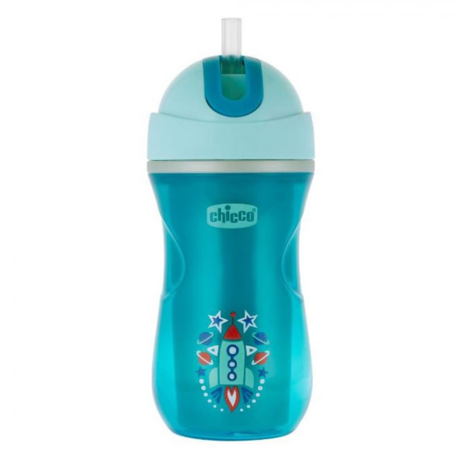 Chicco Tazza Sport Azzurra 14 Mesi+ - Pratica tazza sportiva per bambini