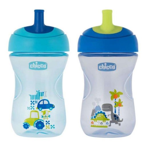 Chicco Tazza Advance Azzurra 12 Mesi+ 1 Pezzo - Tazza con Cannuccia per Bambini