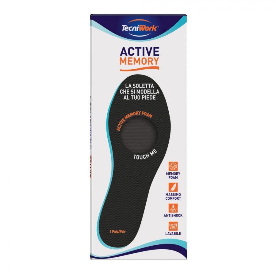 Active Memory Soletta Ammortizzante Ultra Leggera - Comfort per Sport e Lavoro (1 Paio)