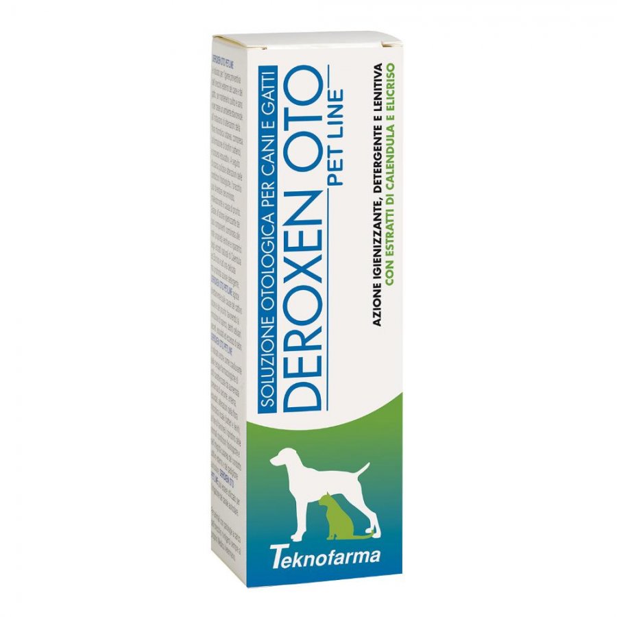 Deroxen Pet Line Oto Soluzione Otologica 75ml - Igiene Auricolare per Cani e Gatti