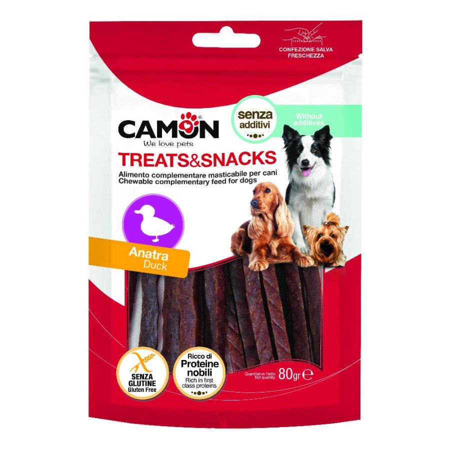 CAMON CANE SNACK TREATS STICKS ANATRA 80GR