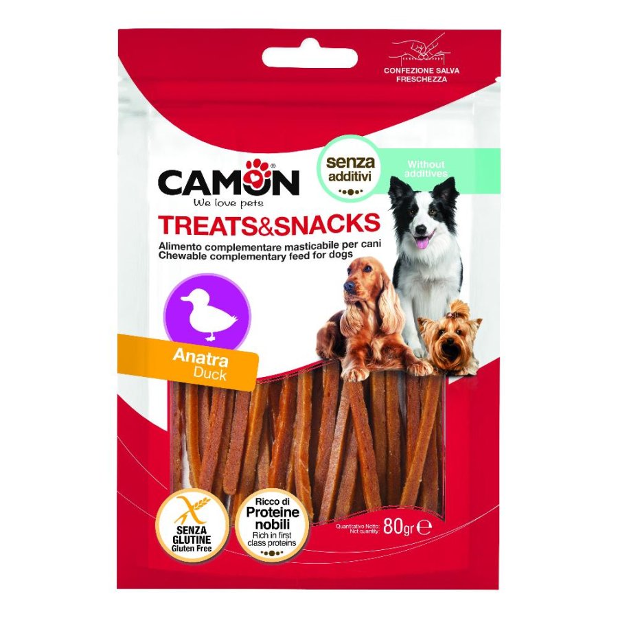 CAMON CANE SNACK TREATS STICKS SOTTILI ANATRA 80GR