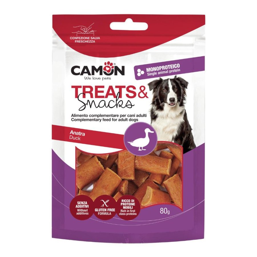 CAMON CANE SNACK TREATS BOCCONCINI ANATRA 80GR