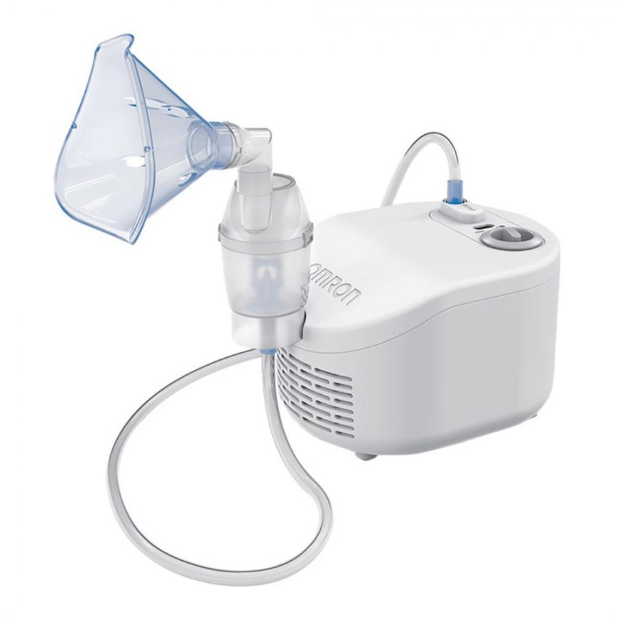 Omron Nebulizzatore a Pistone C101 Essential - Dispositivo Medico per Terapie Respiratorie