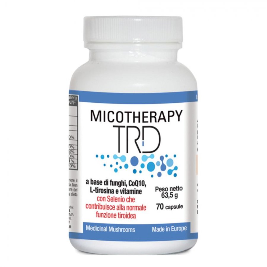 Micotherapy TRD - Integratore Alimentare per il Riequilibrio della Tiroide, 70 Capsule