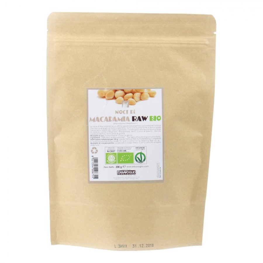 NOCI DI MACADAMIA RAW BIO 200GR