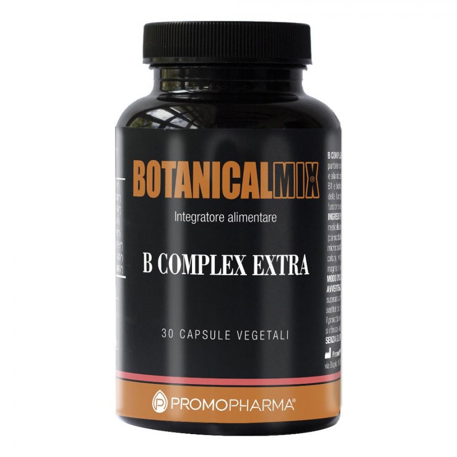 Botanical Mix - B Complex Extra 30 Capsule, Integratore di Complesso Vitaminico B per Energia e Benessere