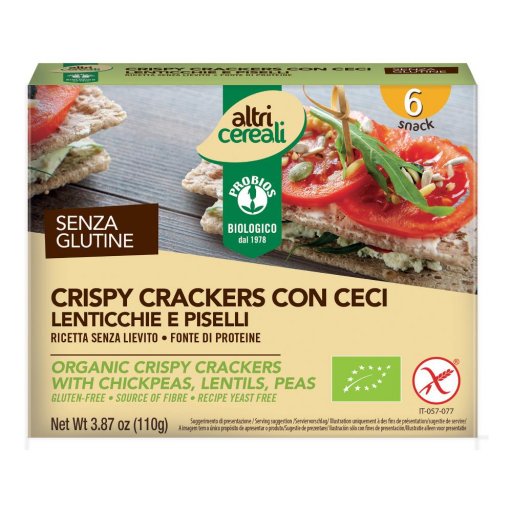 ALTRICEREALI Crispy Crackers Ceci Lentic. Pisel. 110g
