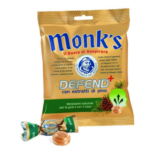 Monk's Defend+, Con Estratti Di Pino, Caramelle Balsamiche, 46g
