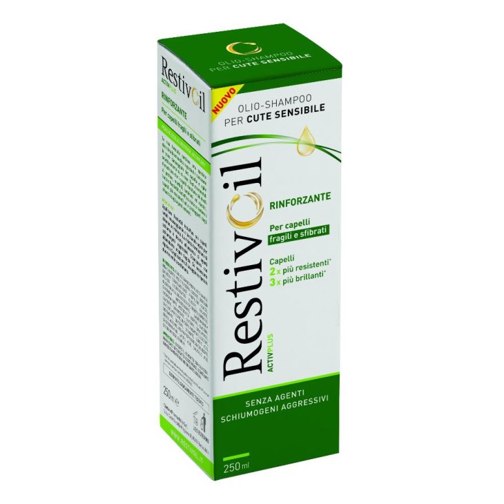 Restivoil ActivPlus - Olio Shampoo Rinforzante per Capelli Fragili e Sfibrati 250ml - Fortifica e Rigenera Restivoil ActivPlus - Olio Shampoo Rinforzante per Capelli Fragili e Sfibrati 250ml - Fortifica e Rigenera