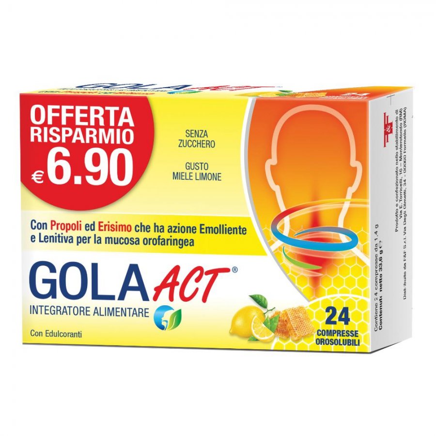 Gola Act - Miele Limone 24 Compresse