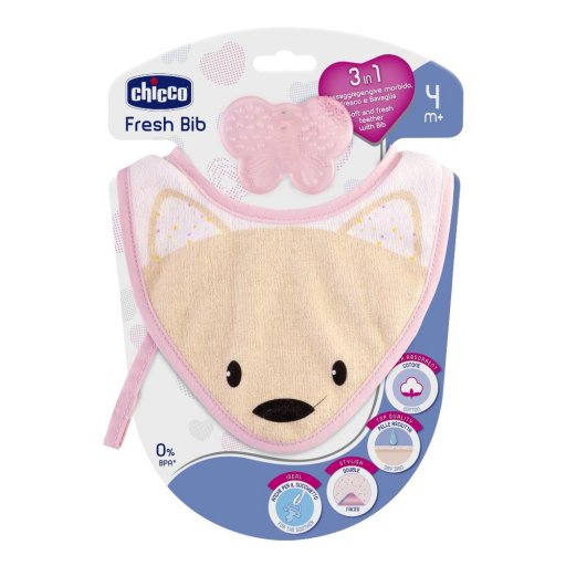 Chicco Massaggia Gengive Fresh Rosa - Massaggia Gengive con Dentaruolo Refrigerante