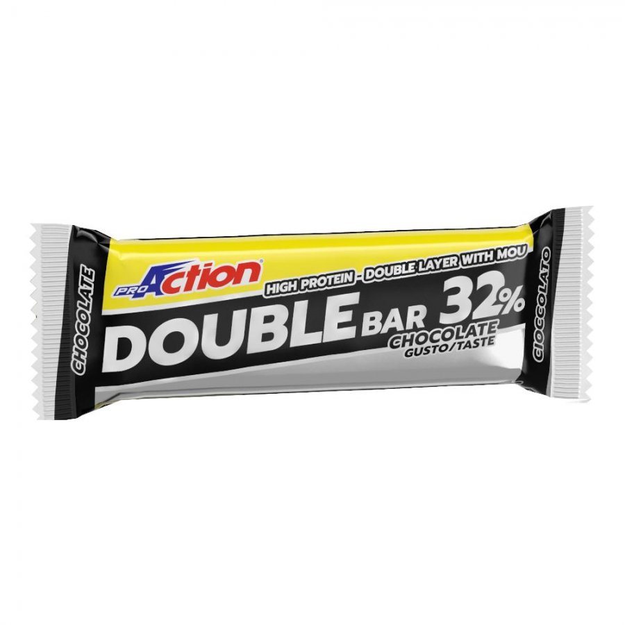 Proaction Double Bar 32% - Barretta proteica Cioccolato E Caramello 60 g