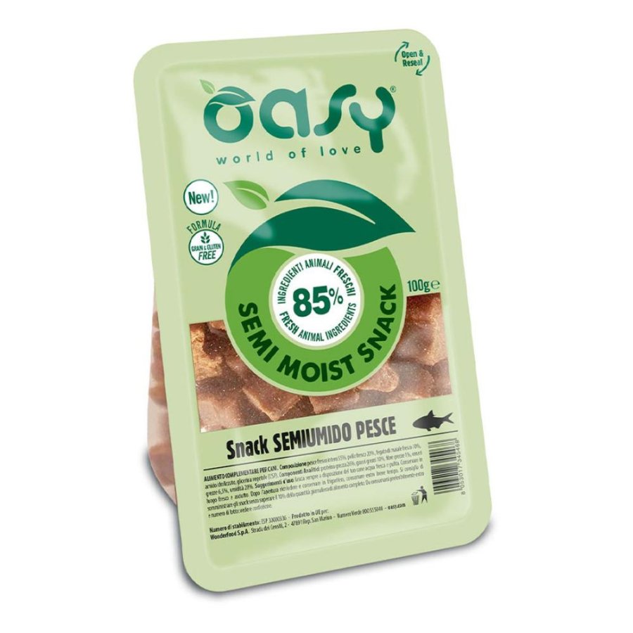 OASY CANE SNACK SEMIUMIDO PESCE 100GR
