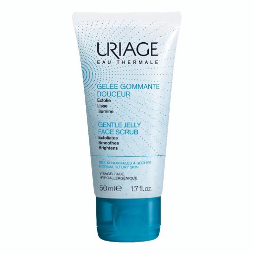Uriage - Gelée Gommage Esfoliante Delicato 50ml, Esfoliante Viso per una Pelle Luminosa