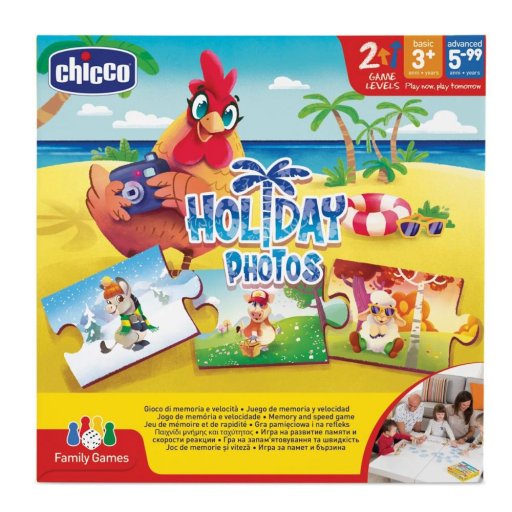 Chicco Gioco Holidays Photo - Gioco di Memoria per Tutta la Famiglia