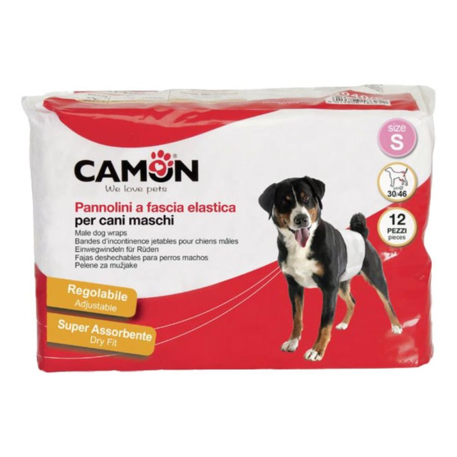CAMON CANE PANNOLINI FASCIA 30/46CM (S) 12PZ