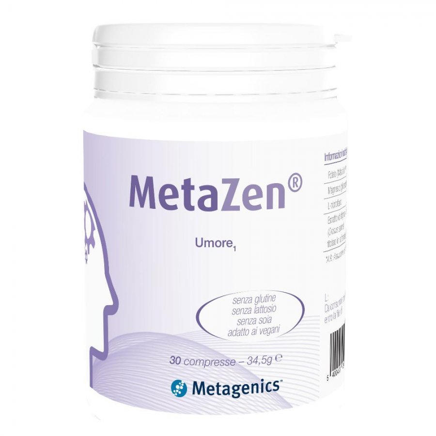 Metazen 30 Compresse - Integratore Alimentare per il Tono dell'Umore e lo Stress
