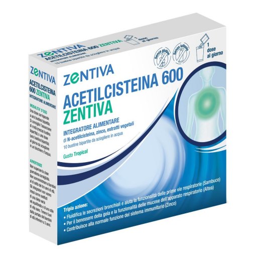Zentiva, Acetilcisteina 600, 10 Bustine