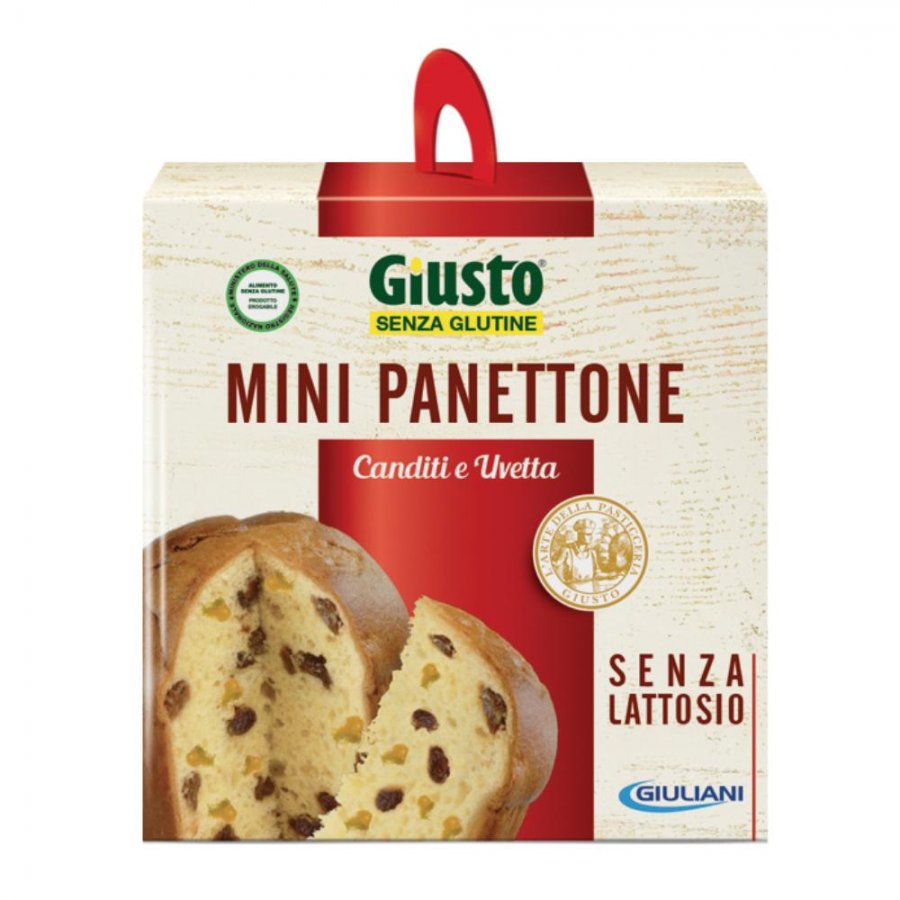 Giusto - Senza Glutine Panettone Mini Canditi e Uvetta 100g