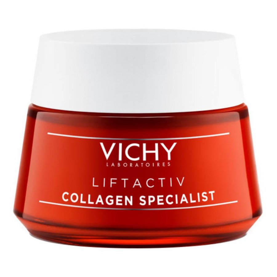 Vichy Liftactiv Collagen Specialist Crema Viso Anti-Età 50ml - Trattamento per stimolare il collagene e contrastare i segni dell'invecchiamento
