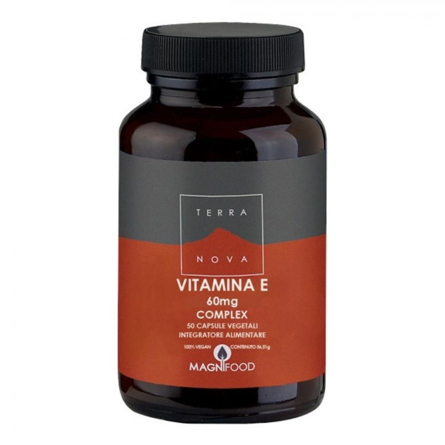 Terranova Vitamina E Complex - Integratore Antiossidante - 50 Capsule Vegetali