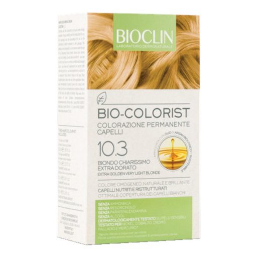 Bioclin - Bio Colorist Colorazione Permanente 10.3 Biondo Chiarissimo Extra Dorato Bioclin - Bio Colorist Colorazione Permanente 10.3 Biondo Chiarissimo Extra Dorato