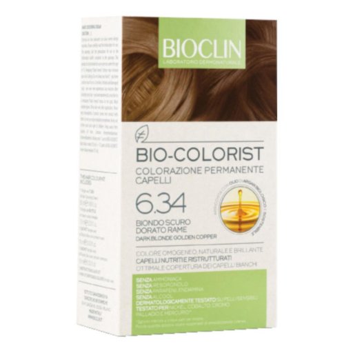 Bioclin Bio-Colorist Colorazione Permanente 6.34 Biondo Scuro Dorato Rame Bioclin Bio-Colorist Colorazione Permanente 6.34 Biondo Scuro Dorato Rame