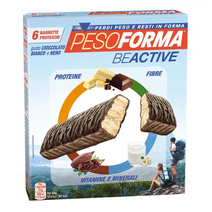 PesoForma - Cioccolato Bianco e Nero 6 barrette proteiche