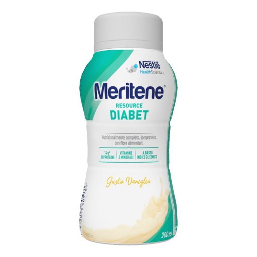 Nestlé Meritene Diabet Vaniglia 200ml - Integratore Nutrizionale per Persone con Diabete