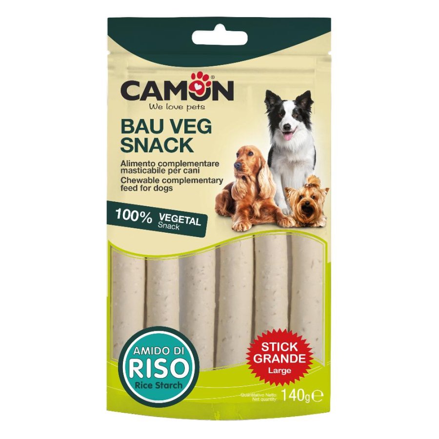 CAMON CANE SNACK BAU VEG STICK LARGE AMIDO DI RISO 5PZ 140GR