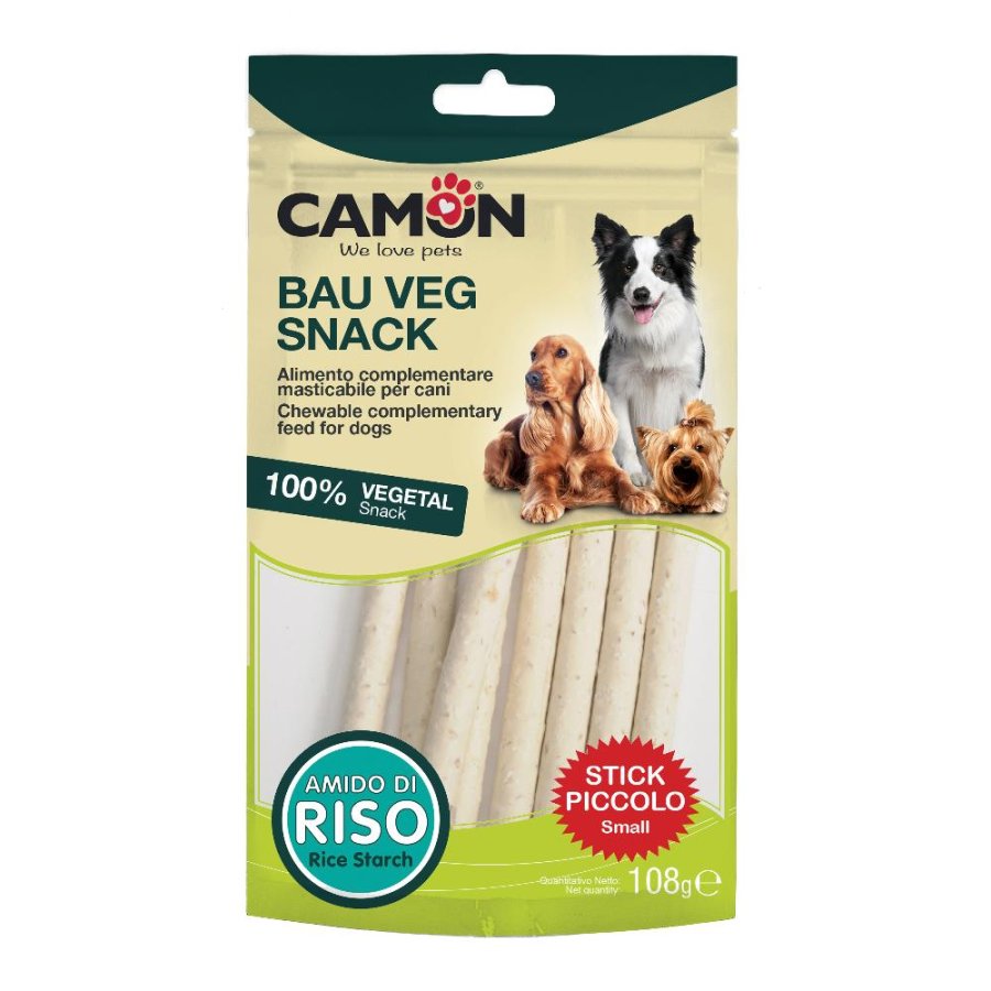 CAMON CANE SNACK BAU VEG STICK SMALL AMIDO DI RISO 9PZ 108GR