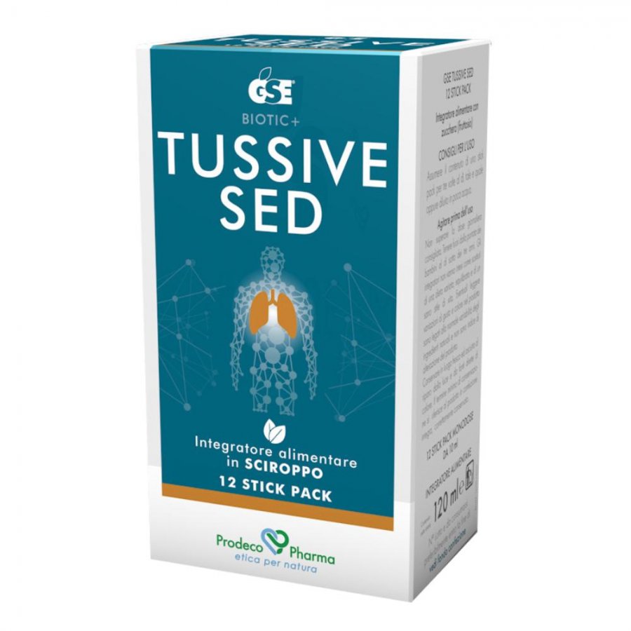 GSE Tussive Sed Sciroppo 12 Stick Pack - Benessere Respiratorio Naturale