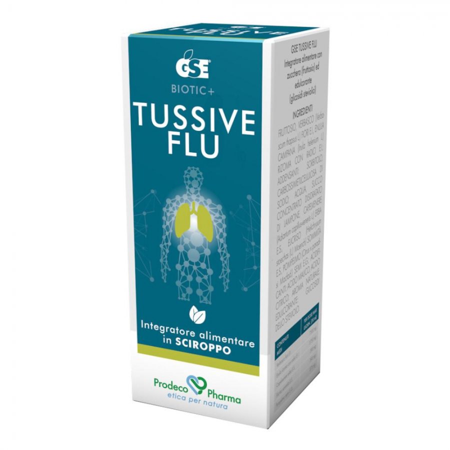 GSE Tussive Flu 120ml - Integratore con Estratto di Semi di Pompelmo e Erbe Naturali