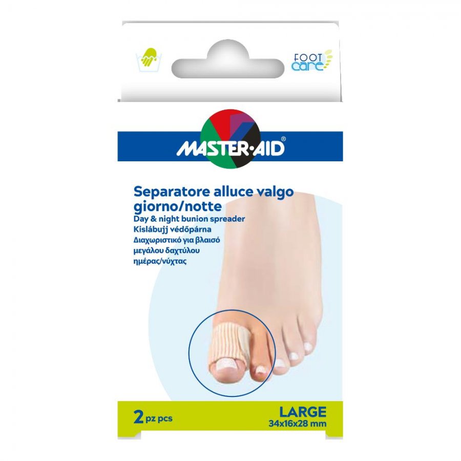 Master-Aid Foot Care Separatore Per Alluce Taglia Large 2 Pezzi