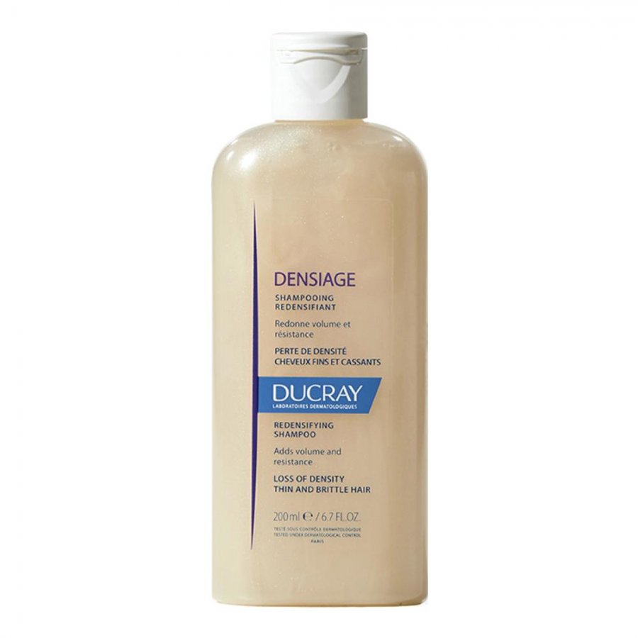 Ducray Densiage Redensifying Shampoo 200ml - Shampoo Ridensificante per Capelli Diradati e Deboli