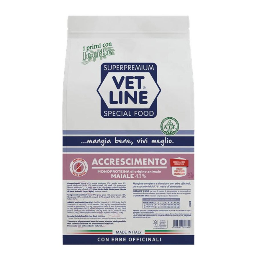 VET LINE ACCRESC MAIALE 3KG