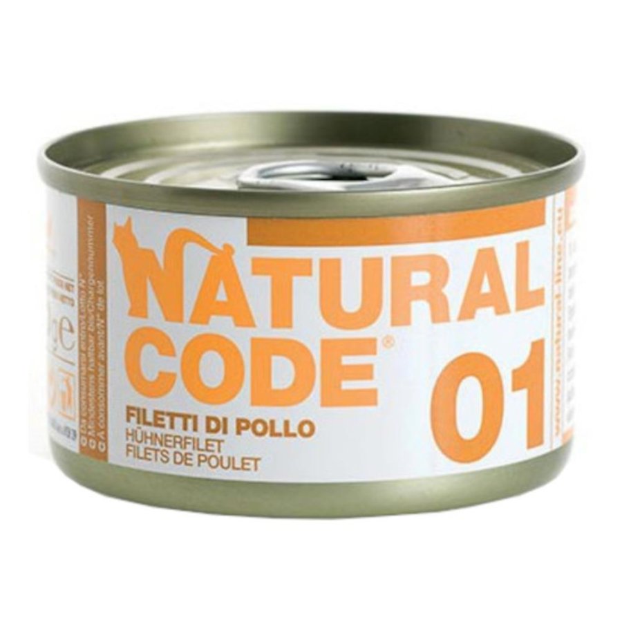 NATURAL CODE GATTO 01 POLLO 85GR (lattina)